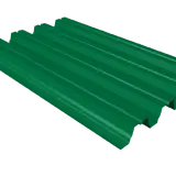 Профнастил Н75 двусторонний зелёный RAL 6029 0,4 мм