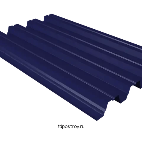 Профнастил Н75 ультрамарин RAL 5002 0,5 мм