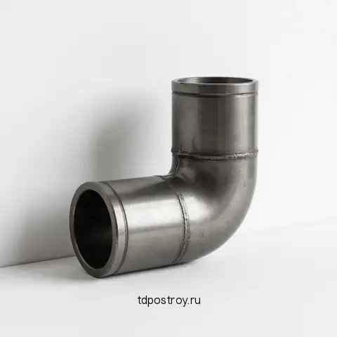 Колено трубы125/100 60гр RAL8017